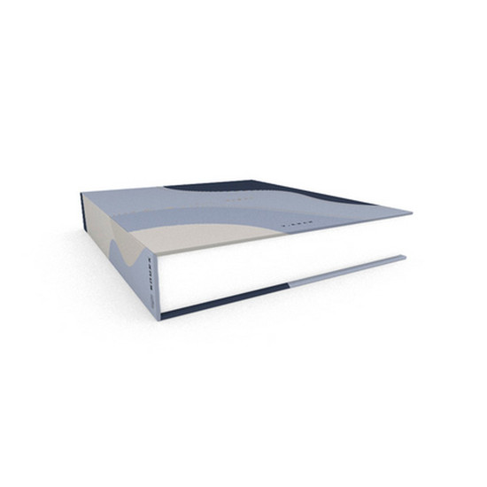 Imagem CAIXA LIVRO DECORATRIVA / BOOK BOX ORGANIC WAVE BLUE II30X23X3CM - GOODS BR 