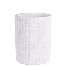 Imagem de VASO DECORATIVO RUSTICO EM CIMENTO 12X12X15CM OFF WHITE - GRILLO 53095 - Grillo Ltda