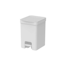 Imagem de LIXEIRA COM PEDAL TRIUM 12 LITROS COR BRANCO 33,5X22,6X25,8CM - OU  - Martiplast Ind Com De Plasticos Ltda