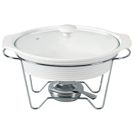 Imagem RECHAUD OVAL EM PORCELANA COM QUEIMADOR 2,3L L37XP24,5XA22CM - DYNASTY