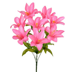 Imagem de BUQUÊ LÍRIO SILVESTRE X8 ROSA ESCURO 14X75CM - GRILLO 47000 - Grillo Ltda