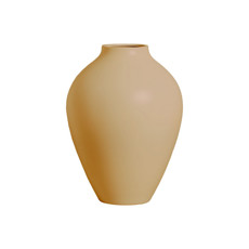 Imagem de VASO DECORATIVO EM CERÂMICA COR BEGE FOSCO 33,7X45CM - MAZZOTI  - Ceramica Artistica Mazzotti Ltda