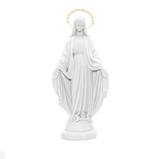 Imagem de ESCULTURA NOSSA SENHORA DAS GRAÇAS  COR BRANCO 32CM - VIGORE  - Vigore Art Decor Eireli