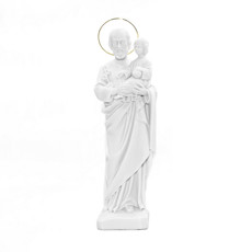 Imagem de IMAGEM DECORATIVA SÃO JOSÉ COR BRANCO E DOURADO 32CM - VIGORE  - Vigore Art Decor Eireli