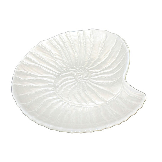 Imagem CENTRO DE MESA DECORATIVO EM FORMATO DE CONCHA DO MAR PEROLA DEKOR-SNAIL 25CM  - VYLUX 