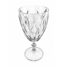 Imagem de TAÇA DIAMANTE MODELO CRISTAL EM PLASTICO 9X17CM 300 ML - PLASTIFESTA  - Plastifesta Comercio E Industrias Eirelli