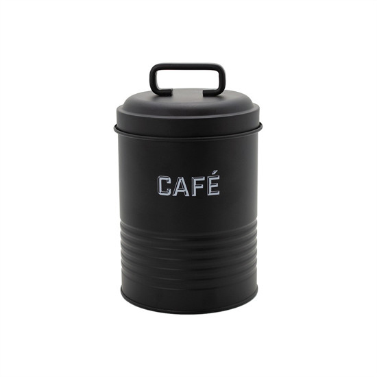 Imagem POTE PARA CAFÉ EM METAL COR PRETO 12X12X19CM - WINTH 