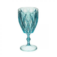 Imagem de TAÇA DIAMANTE COR VERDE TRANSLUCIDO CRISTAL EM PLASTICO 9X17CM 300 ML - PLASTIFESTA  - Plastifesta Comercio E Industrias Eirelli