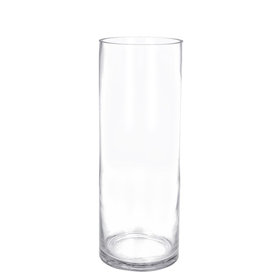 Imagem VASO DE VIDRO TRANSPARENTE DECORATIVO 15X15X40CM - GRILLO 49783