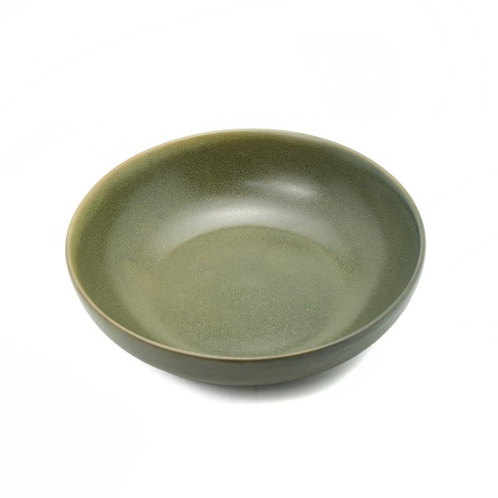 Imagem SALADEIRA FOLK EM CERAMICA 1,3L D22,5XA5,5CM COR VERDE - L'HERMITAGE