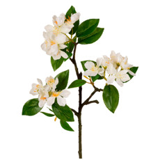 Imagem de HASTE FLOR DE PESSEGUEIRO X3 CREME 18X42CM - GRILLO 53473 - Grillo Ltda