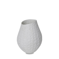 Imagem de VASO DECORATIVO EM CERÂMICA COR BRANCO LINHA POTTERY CORNER A38 X L26 X P26CM- KZ  - Kz Home Stock Com De Prods De Decoração Eireli-Epp