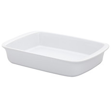 Imagem de TRAVESSA REFRATÁRIA TANGO GRANDE 40X24X7CM 3,25 L BRANCO OXFORD - Oxford Porcelanas Sudeste Ltda