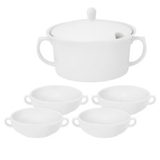 Imagem de APARELHO DE SOPA 5 PEÇAS EM PORCELANA BRANCO OXFORD - Oxford Porcelanas Sudeste Ltda