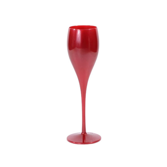 Imagem TAÇA PARA ESPUMANTE MODELO 6 PS 130ML VERMELHO MARMORIZADO