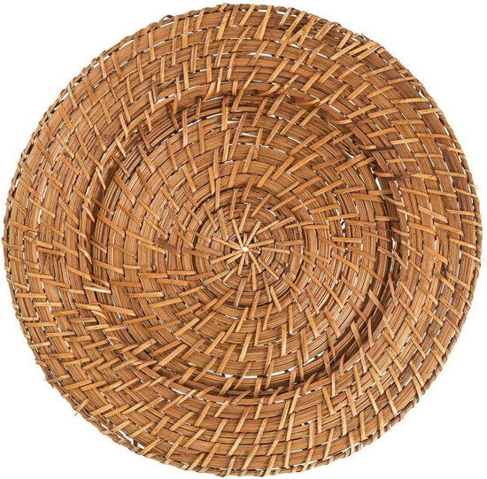 Imagem SOUSPLAT RATTAN 33CM REDONDO BEGE - RAFIMEX 