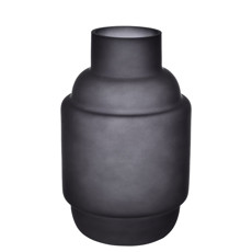 Imagem de VASO DECORATIVO EM VIDRO COR PRETO 16X26CM - GRILLO 50950 - Grillo Ltda