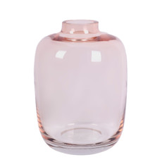 Imagem de VASO DECORATIVO EM VIDRO COR ROSE 5X12X18CM - GRILLO 52736 - Grillo Ltda