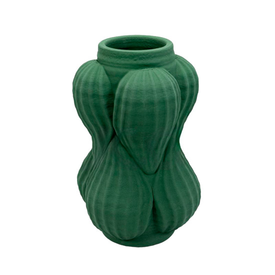 Imagem VASO DECORATIVO EM PORCELANA COR VERDE P 28X17CM - LUCATTI 