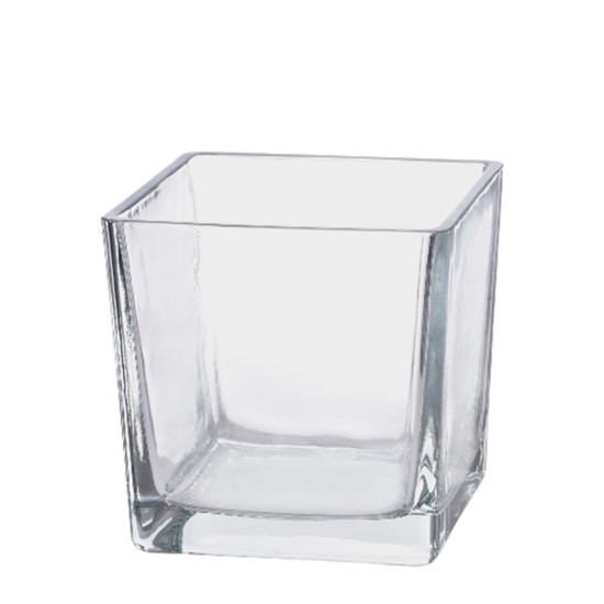 Imagem VASO DECORATIVO EM VIDRO TRANSPARENTE 15X15CM - GRILLO 48734