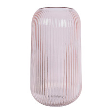 Imagem de VASO DECORATIVO EM VIDRO COR ROSE 9X14X27CM - GRILLO 52727 - Grillo Ltda