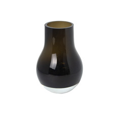 Imagem de VASO DECORATIVO EM VIDRO COR AMBÂR 22X16X16CM - GRILLO 54767 - Grillo Ltda