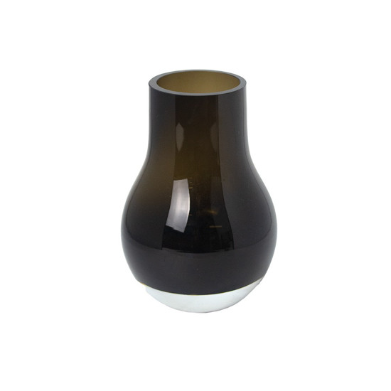 Imagem VASO DECORATIVO EM VIDRO COR AMBÂR 22X16X16CM - GRILLO 54767