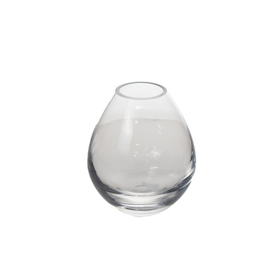 Imagem VASO DECORATIVO DE VIDRO TRANSPARENTE 14X14X16CM - GRILLO 54741