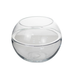 Imagem de VASO DECORATIVO DE VIDRO TRANSPARENTE 25X25X20CM - GRILLO 54744 - Grillo Ltda