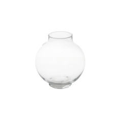 Imagem de VASO DECORATIVO DE VIDRO TRANSPARENTE 19X19X20CM - GRILLO 54700 - Grillo Ltda