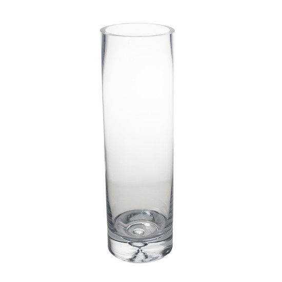 Imagem VASO DECORATIVO EM VIDRO TRANSPARENTE 15X15X50CM - GRILLO 54305