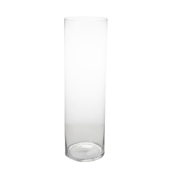 Imagem VASO DECORATIVO EM VIDRO TRANSPARENTE 15X15X50CM - GRILLO 55119