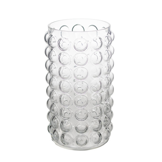 Imagem VASO DECORATIVO EM VIDRO TRANSPARENTE 15X15X18CM - GRILLO 54727