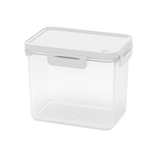 Imagem de POTE HERMÉTICO HUG 600ML COM COR BRANCO 12X8X10CM COZA  - Brinox Metalurgica Sa