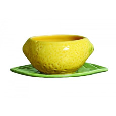 Imagem de BOWL COM PIES LIMÃO COR VERDE E AMARELO 19X15X8CM - Scalla Ceramica Artistica Ltda-Epp