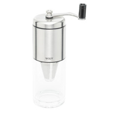 Imagem de MOEDOR DE CAFÉ DE AÇO INOX MANUAL COM FILTRO 6,5CM X 6,5CM X 21CM - WOLFF - Rojemac Impotacao E Exportacao Ltda