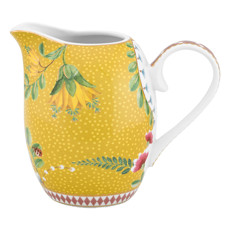 Imagem de JARRINHA 250ML COR AMARELO E BRANCO DE PORCELANA 10X7X12CM - NUSA DUA - Srv Import Ltda 