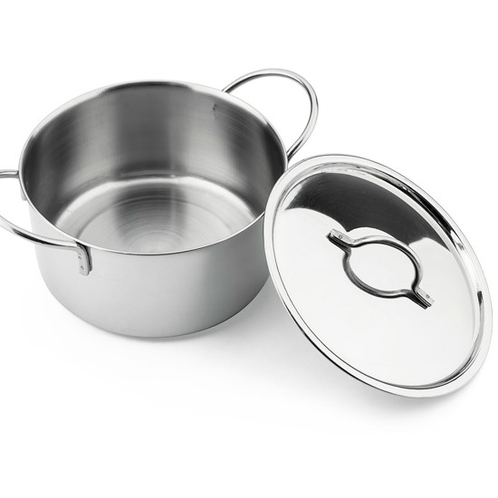 Imagem MINI PANELA CAÇAROLA DE AÇO INOX 12CM - - JAMES.F