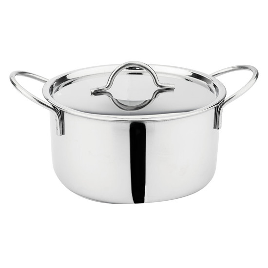 Imagem MINI PANELA CAÇAROLA DE AÇO INOX 12CM - - JAMES.F