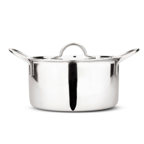 Imagem MINI PANELA CAÇAROLA DE AÇO INOX 12CM - - JAMES.F