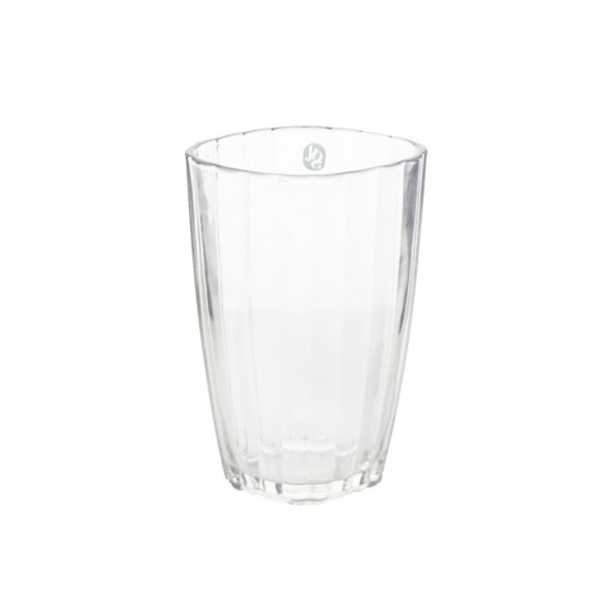 Imagem VASO DECORATIVO DE VIDRO TRANSPARENTE 15,5X10,5X24CM - GRILLO 55190