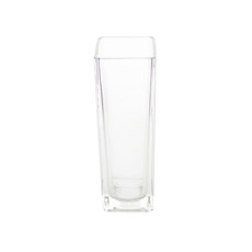 Imagem de VASO DECORATIVO DE VIDRO TRANSPARENTE 8X8X24CM - GRILLO 55172 - Grillo Ltda