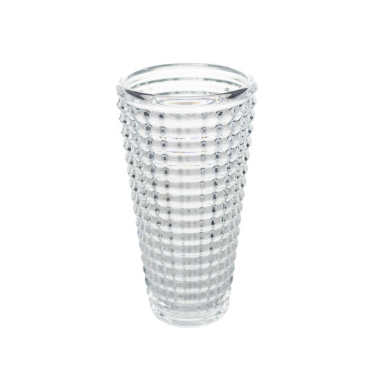 Imagem VASO DECORATIVO DE VIDRO TRANSPARENTE 9X15X27CM - GRILLO 55165