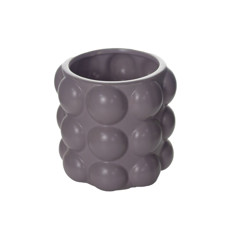 Imagem de VASO DECORATIVO DE CERÂMICA COR PURPURA 17X17X18CM - GRILLO 54870 - Grillo Ltda