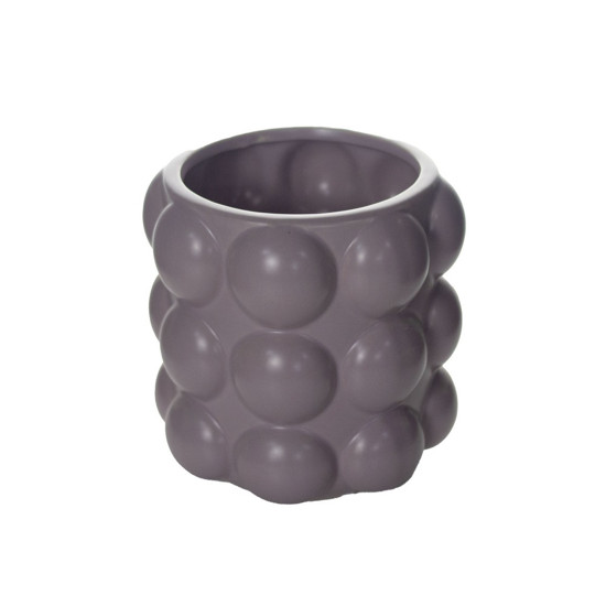 Imagem VASO DECORATIVO DE CERÂMICA COR PURPURA 17X17X18CM - GRILLO 54870