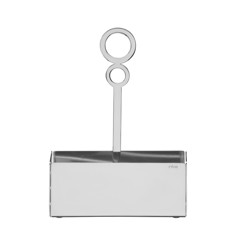 Imagem de PORTA ADOÇANTE VENEZIA RETANGULAR INOX 15,5CM - RIVA  - Br Comercio De Utensilios Domesticos Eireli