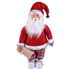 Imagem de PAPAI NOEL DECORATIVO COM SACO DE PRESENTES COR VERMELHO 55CM - GRILLO 50884 - Grillo Ltda