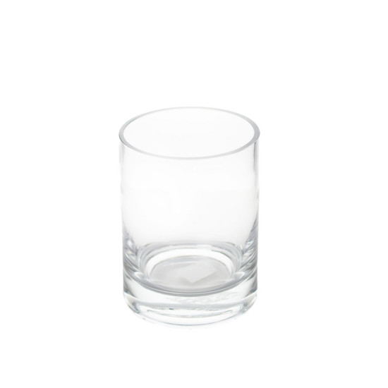 Imagem VASO DECORATIVO DE VIDRO TRANSPARENTE 13,5X13,5X18CM - GRILLO 54284