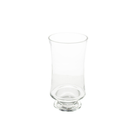 Imagem VASO DECORATIVO DE VIDRO TRANSPARENTE 13X13X25CM - GRILLO 54286