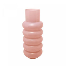 Imagem de VASO DE VIDRO GOMOS ROSA 15CM X 15CM X 35CM - WOLFF - Rojemac Impotacao E Exportacao Ltda